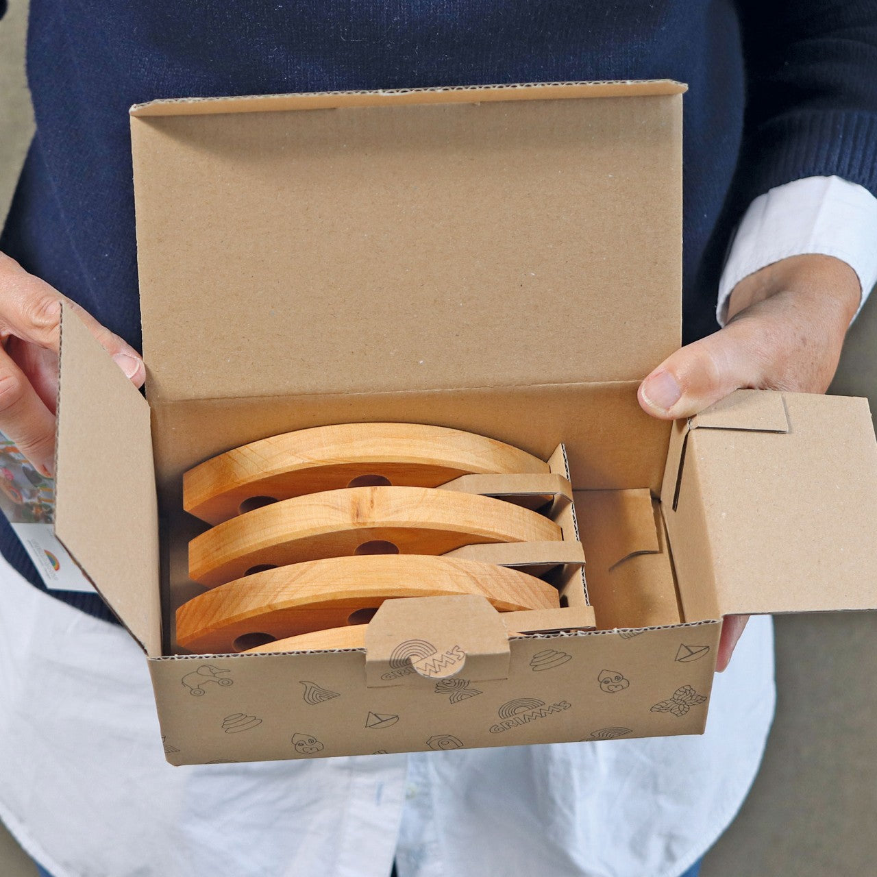 Geburtstagsring, Naturholz, 12 Löcher | Grimms