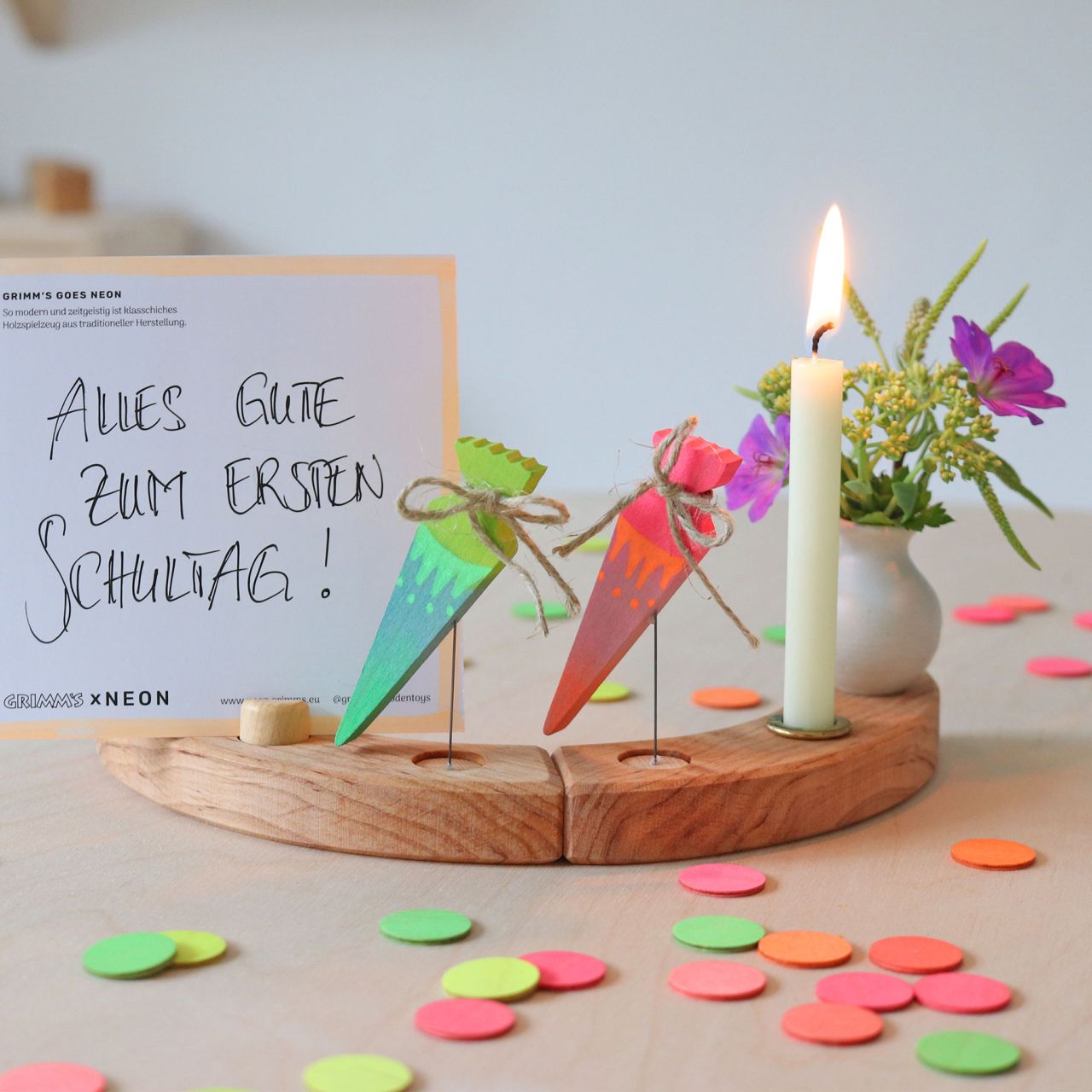 Steckfigur. Schultüte. Pink | Grimms