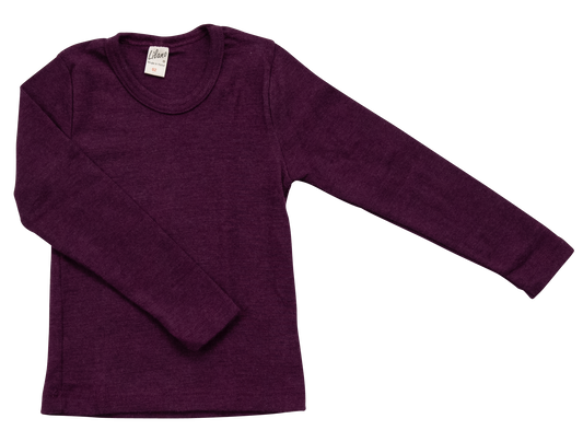 Shirt. Unterhemd aus Wolle/Seide. grau | Lilano