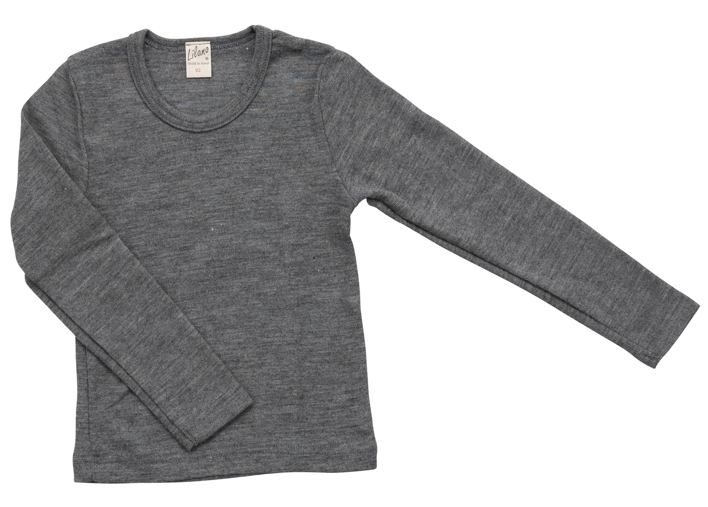 Shirt. Unterhemd aus Wolle/Seide. grau | Lilano