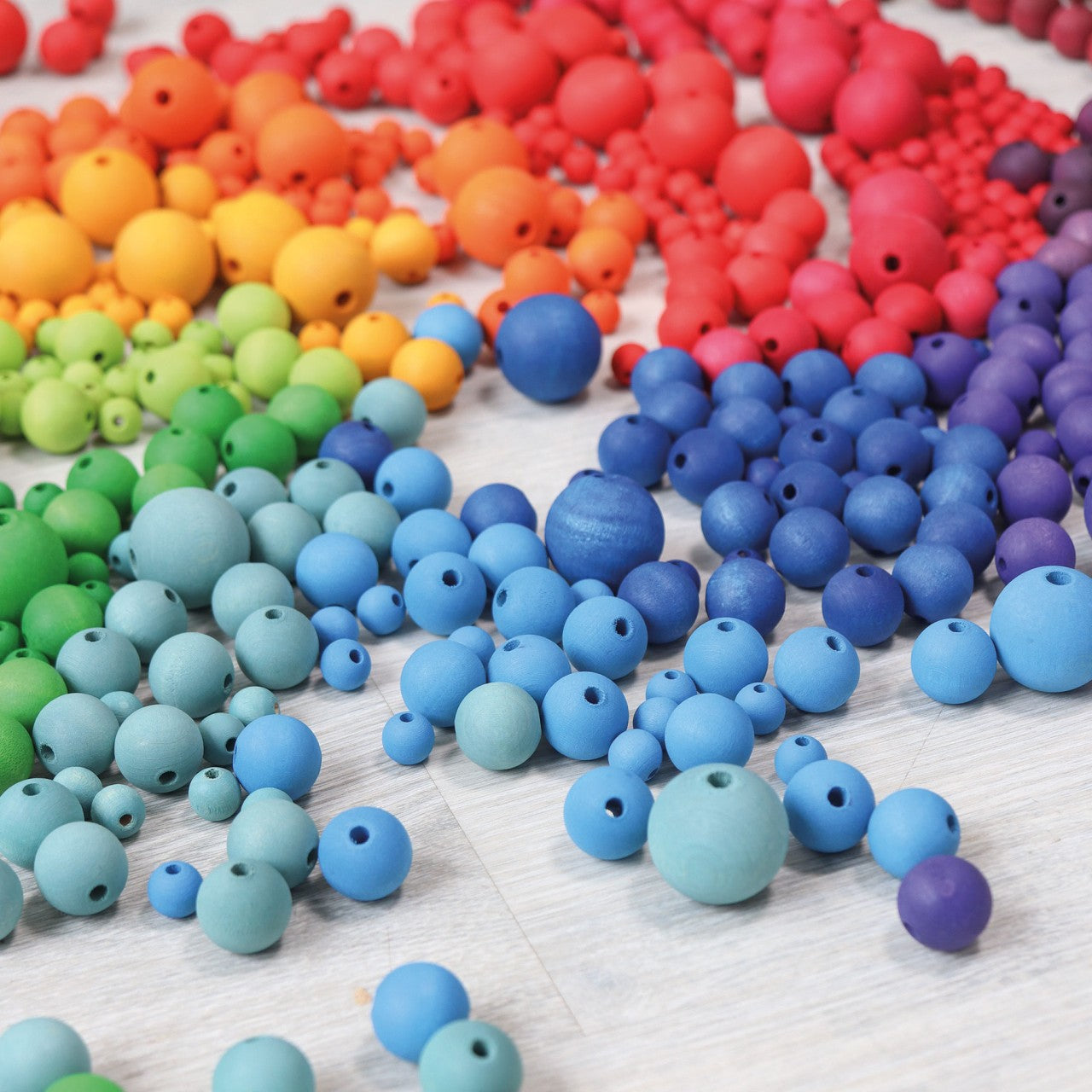 Kleine Perlen, bunt, 120 Stück, Grimms
