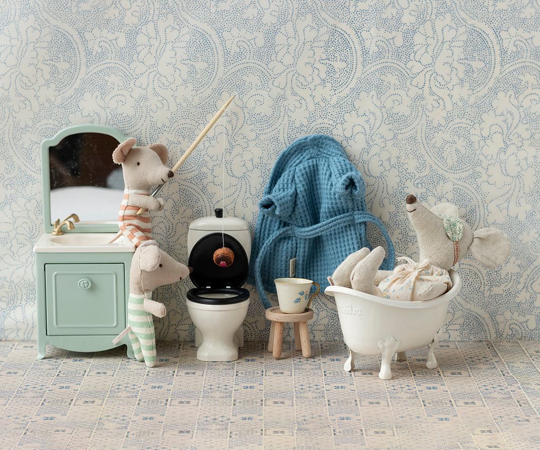 Bademantel, Mama/Papa. blau | Maileg