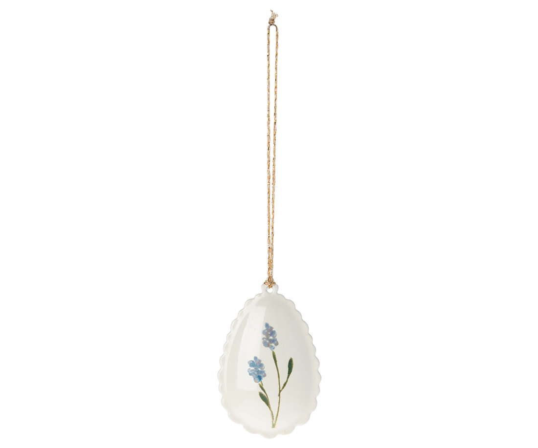Osterdeko, Osterei, Handbemalt, Blume, Metal | Maileg