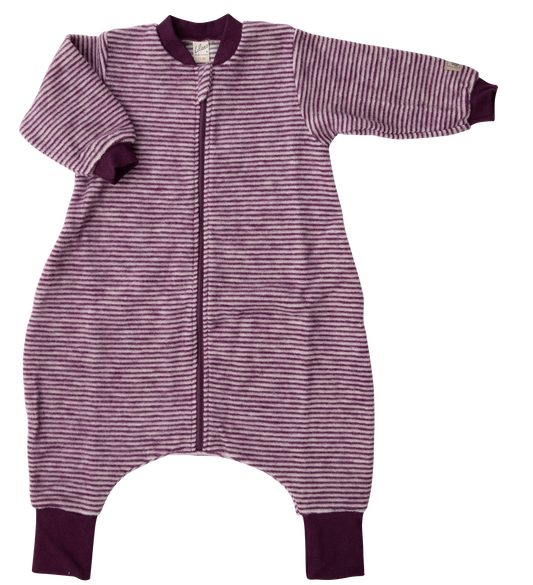 Schurwolle Schlafsack mit Füßen. beere | Lilano
