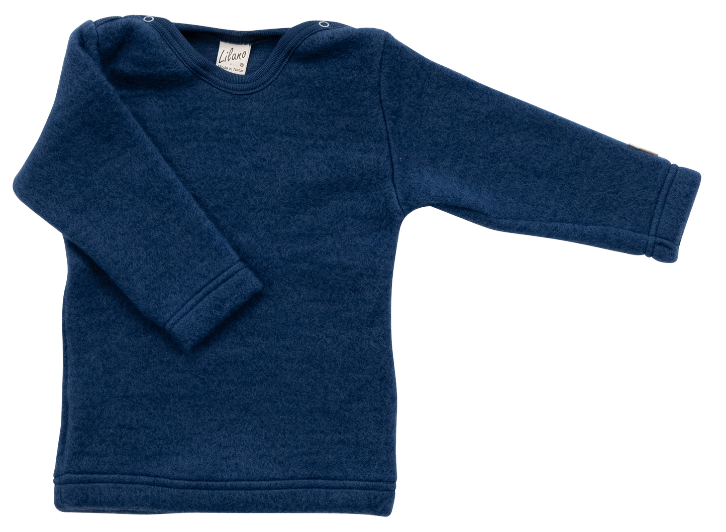 Pullover aus Wolle mit Druckknöpfen. marine | Lilano