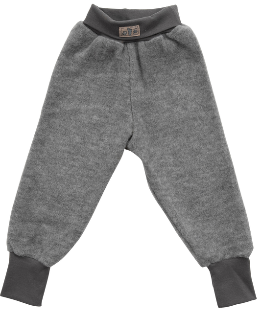 Warme Hose aus weicher Schurwolle, grau | Lilano