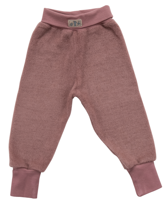 Warme Hose aus weicher Schurwolle, mauve | Lilano