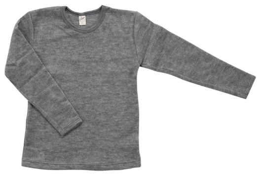 Pullover aus Wollplüsch, grau | Lilano