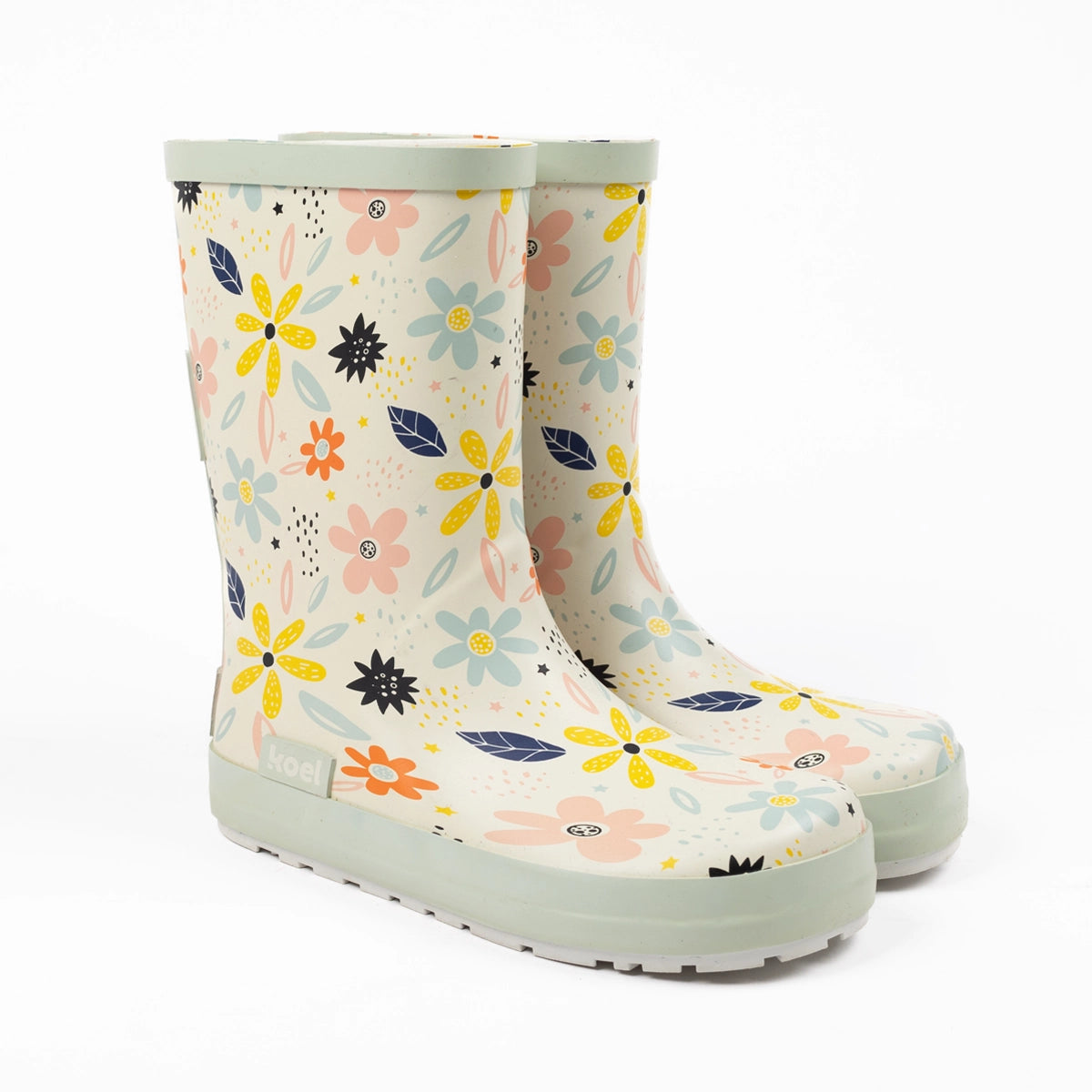 Gummistiefel. Blumen. Weit | Koel4Kids