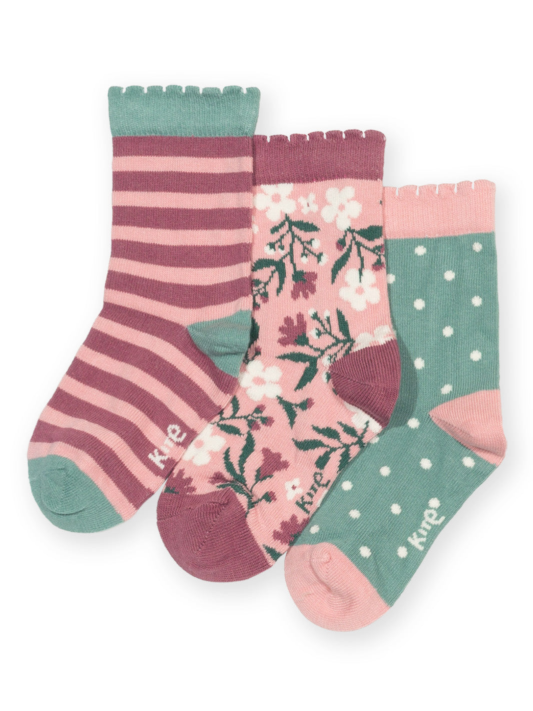 Kite Kinder-Socken im 3er-Pack (Bio-Baumwolle)