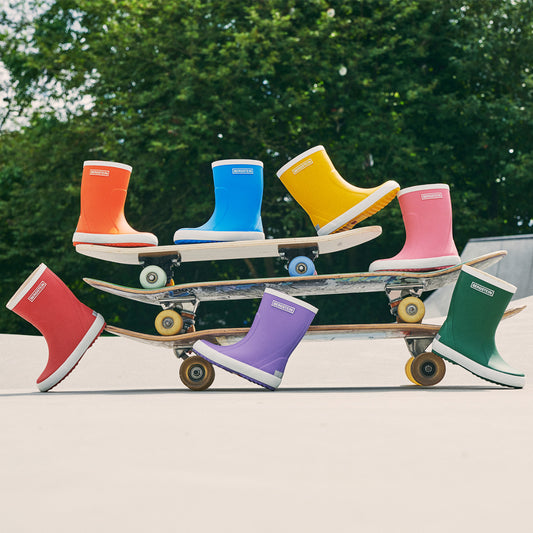 Gummistiefel, Bergstein, Kautschuk, Fuxia