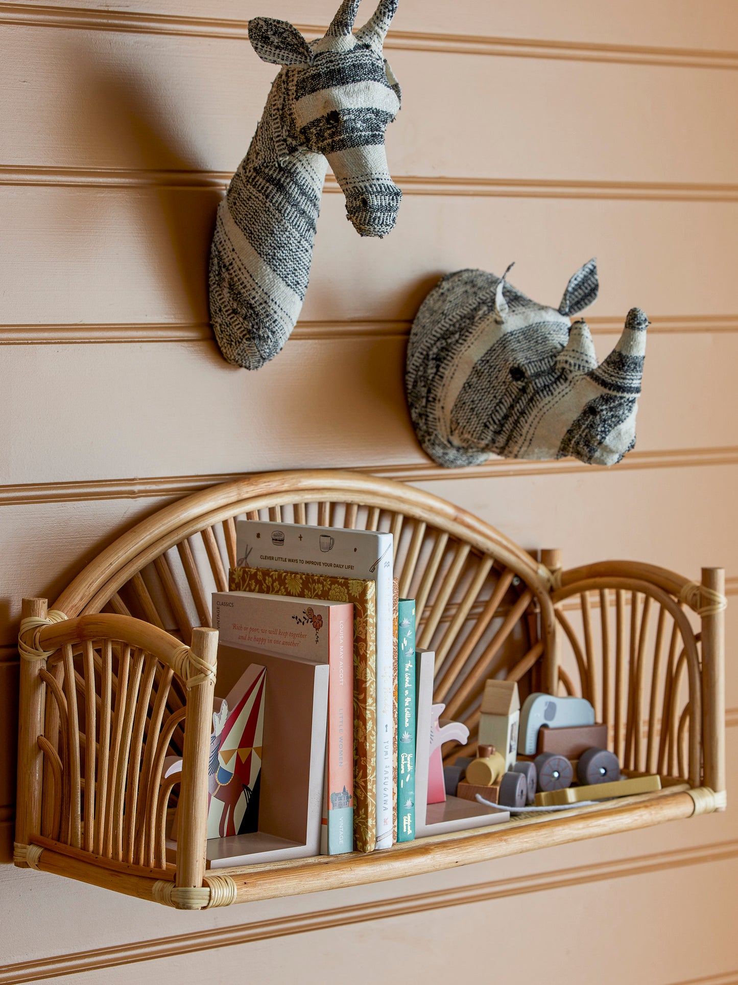 Regal, Natur, Rattan, Kinderzimmer, bloomingvilleMiNi