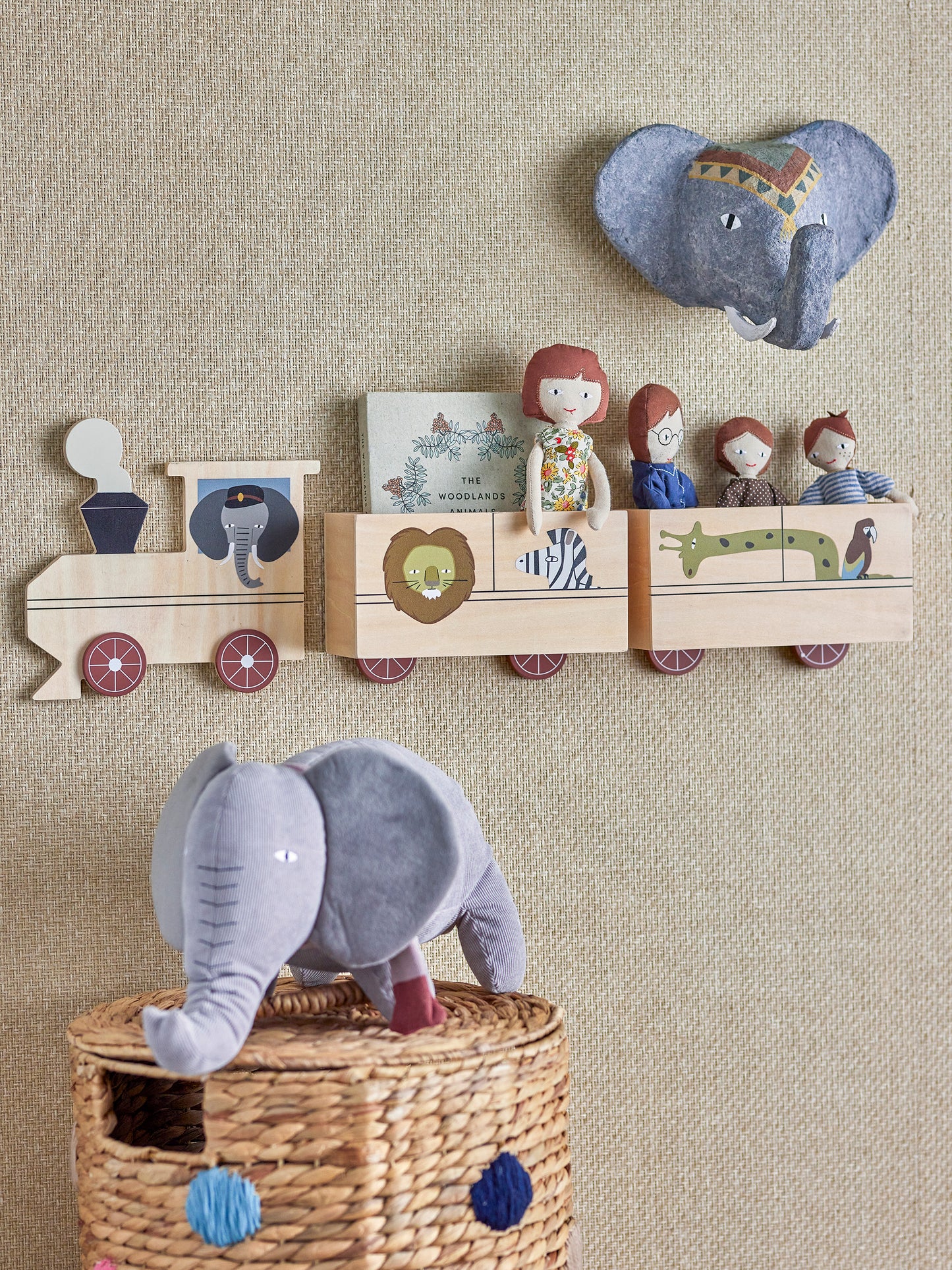 Regal, Natur, Sperrholz, Kinderzimmer, bloomingvilleMiNi