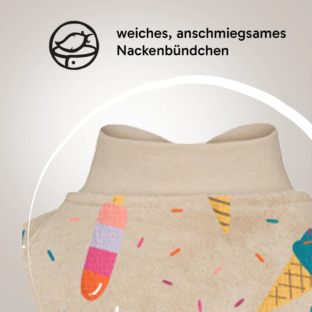 Limited Edition. Lätzchen "Boo" , Ice Cream. Frottee. wasserdicht | Little Casimir
