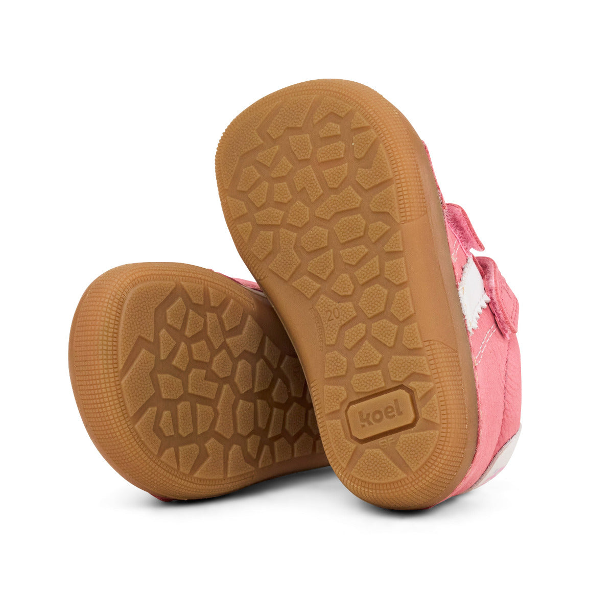 Koel Archie 3.0 Barfuß - Lauflernschuh für extra breite Füße mit hohen Spann in der Farbe fuchsia, Sohle