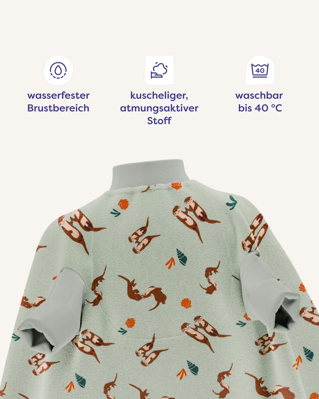 Lätzchen Boo Otter Baby. wasserdicht | Little Casimir
