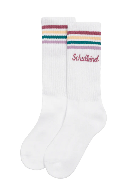 Schulkind Socken - plum - Biobaumwolle | LOONES