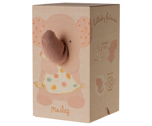 Maileg Lullaby Friends Elefant (Altrosa) - Spieluhr