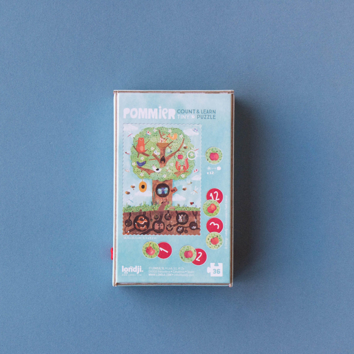 Londji Mini-Beobachtungspuzzle „Tiny Pommier“