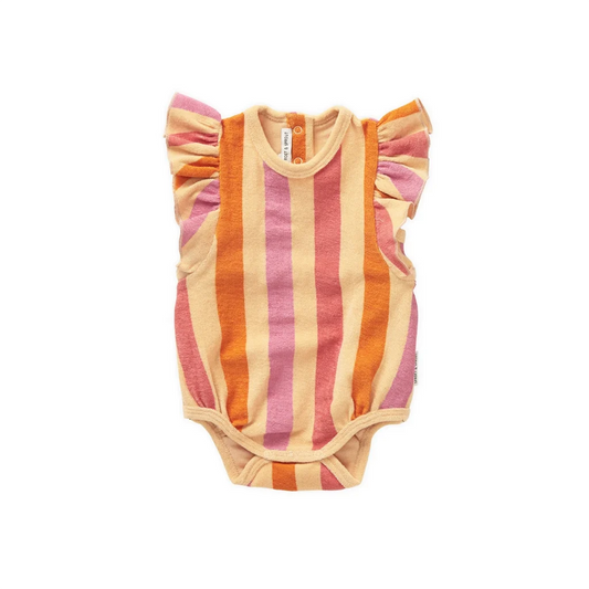 Baby Romper. Kurzarm. Gestreift