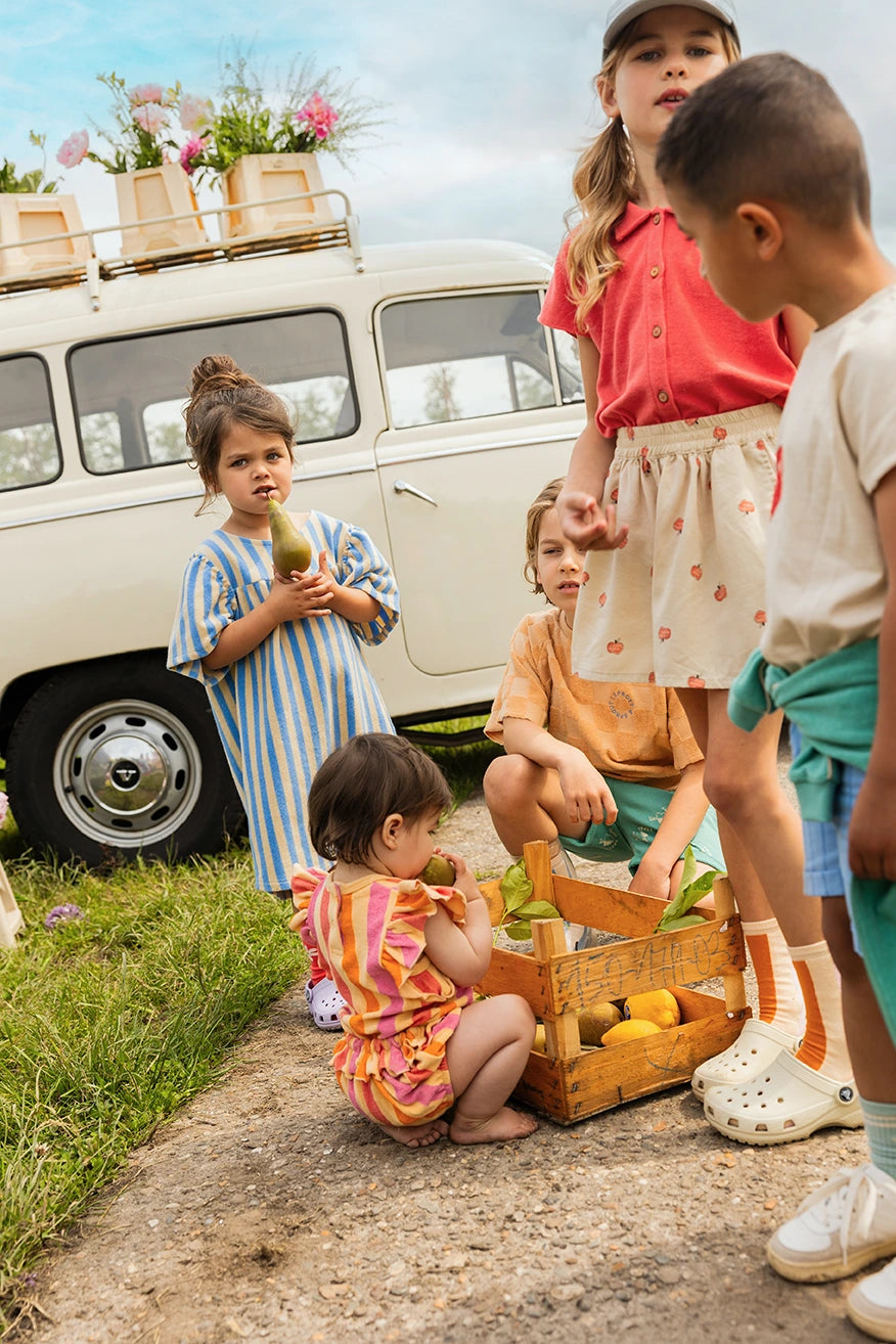 Sommerkleid. Frottee. Gestreift