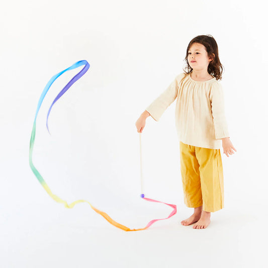 Streamer aus Naturseide & Holz | Sarah's Silk