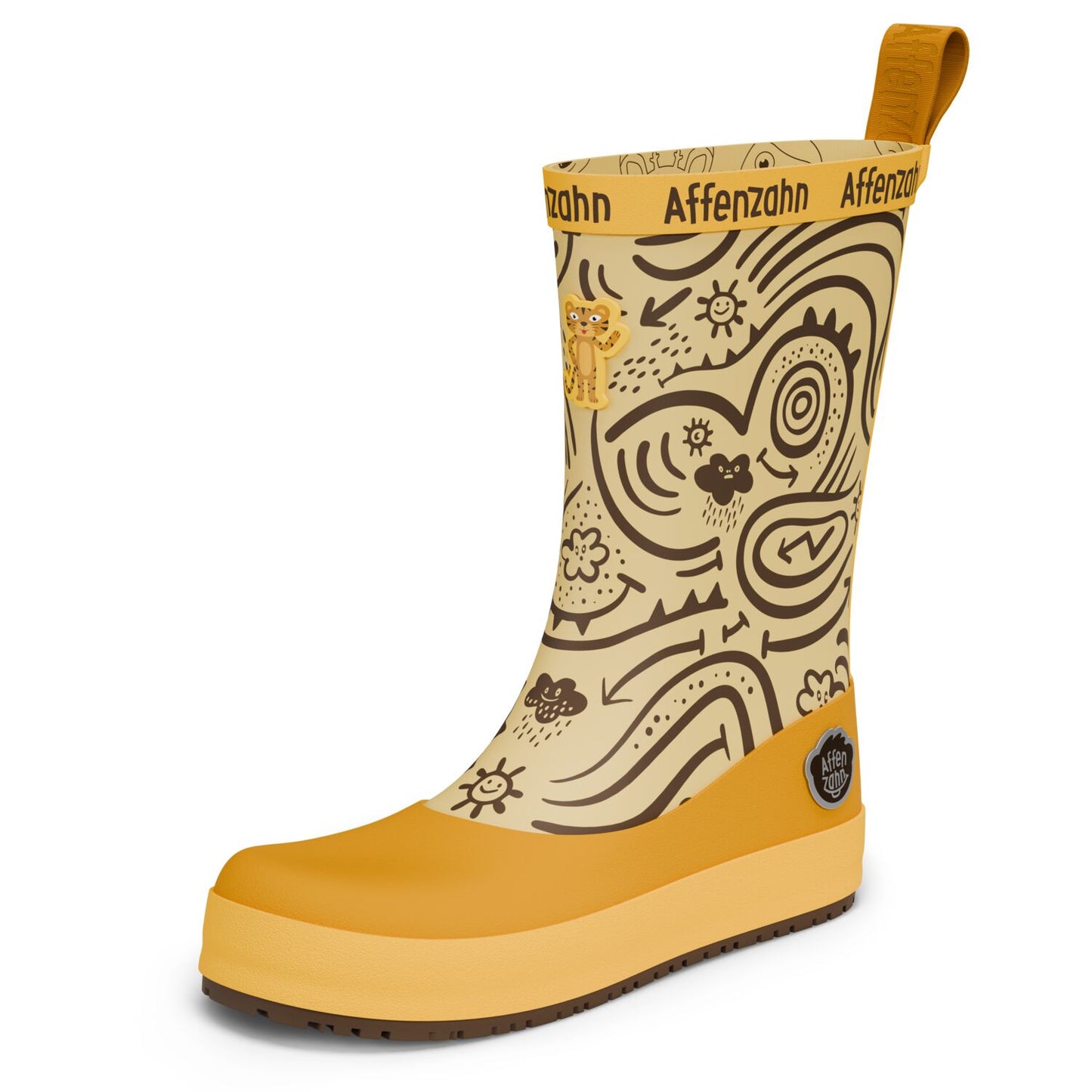 Affenzahn Barfuß-Gummistiefel Tiger Orange für Kinder9