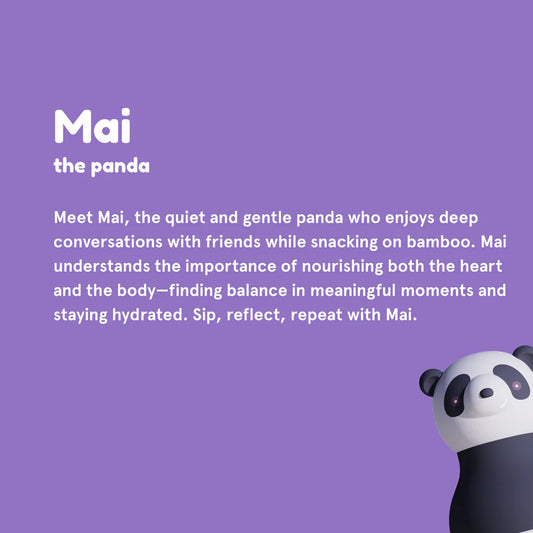 bestie by asobu. Trinkflasche. Isoliert. Panda