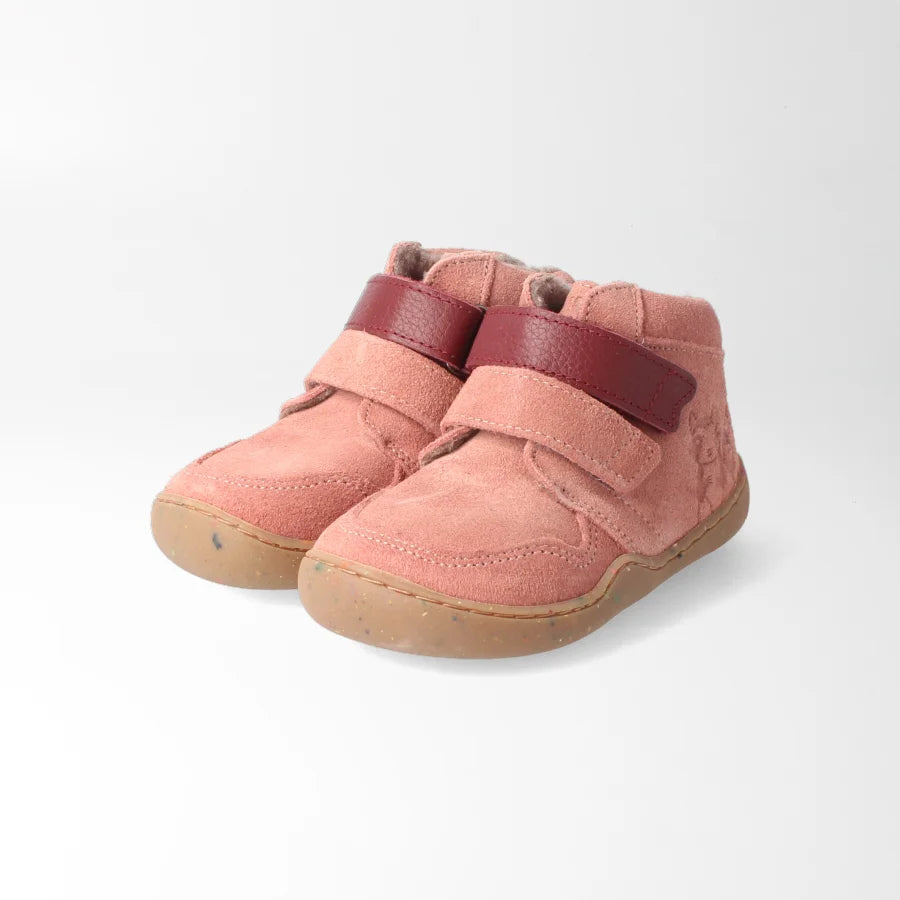 Barfußschuh streifenhörnchenSTYLE altrosa, leicht gefüttert | bLIFESTYLE (extra breit)