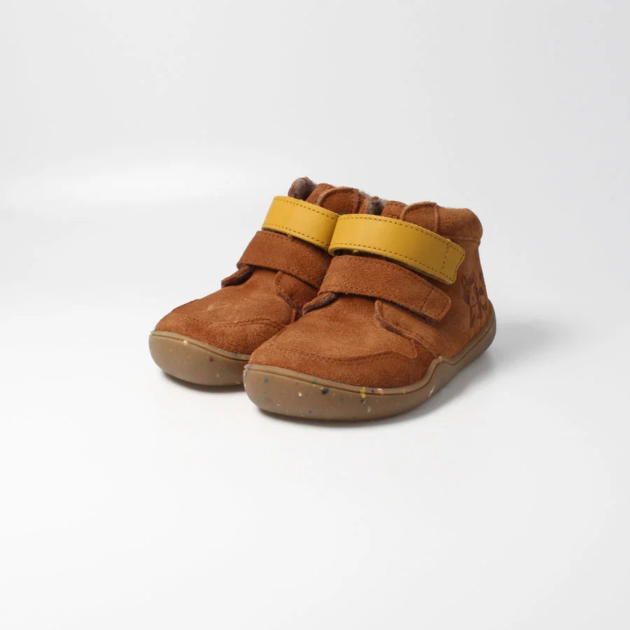 Barfußschuh streifenhörnchenSTYLE haselnuss, leicht gefüttert | bLIFESTYLE (extra breit)