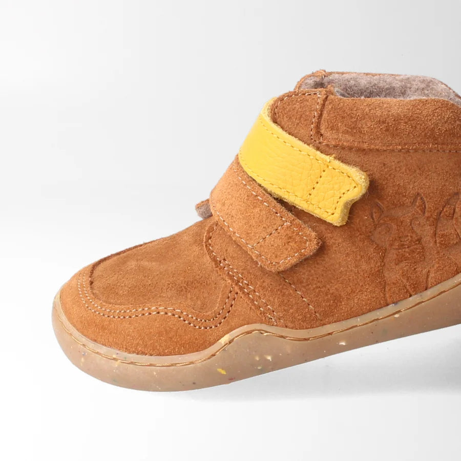 Barfußschuh streifenhörnchenSTYLE haselnuss, leicht gefüttert | bLIFESTYLE