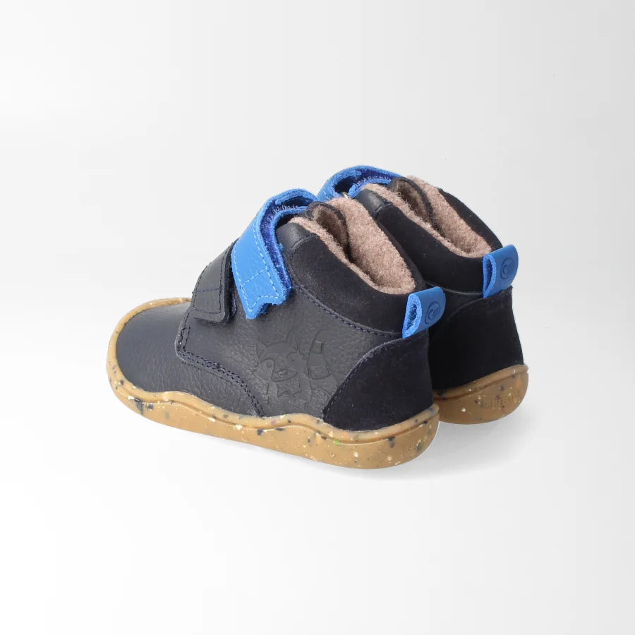 Barfußschuh leicht gefüttert streifenhörnchenSTYLE baby marine | bLIFESTYLE