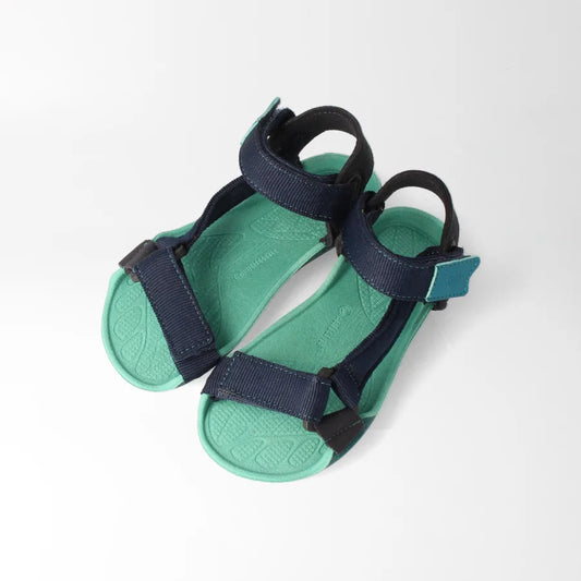 Blaue bLIFESTYLE Barfuß-Sandale Niobefalter für Kinder, Ansicht von oben