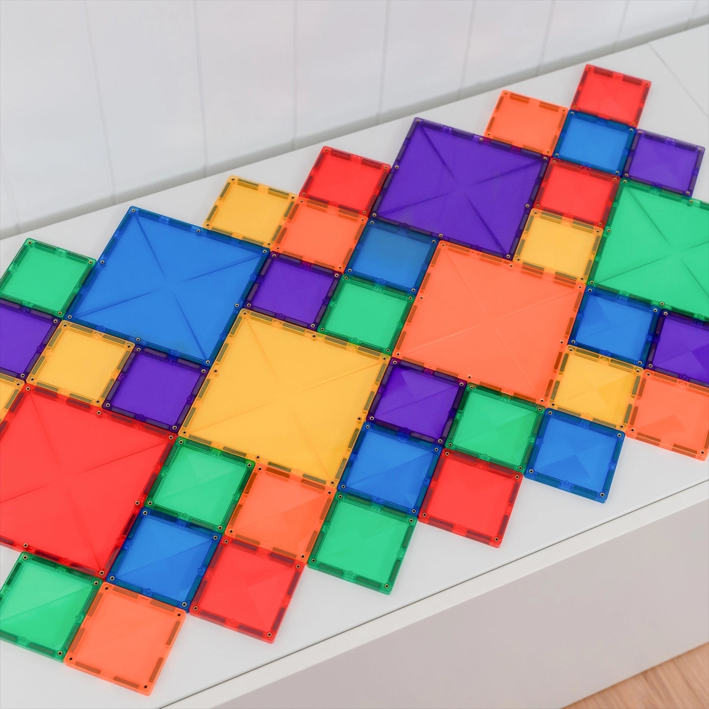Rainbow. Magnetbausteine. Sqaure Pack 42 Teile. | Connetix