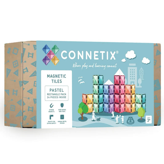 Magnetbausteine. 24 Teile. Pastell | Connetix
