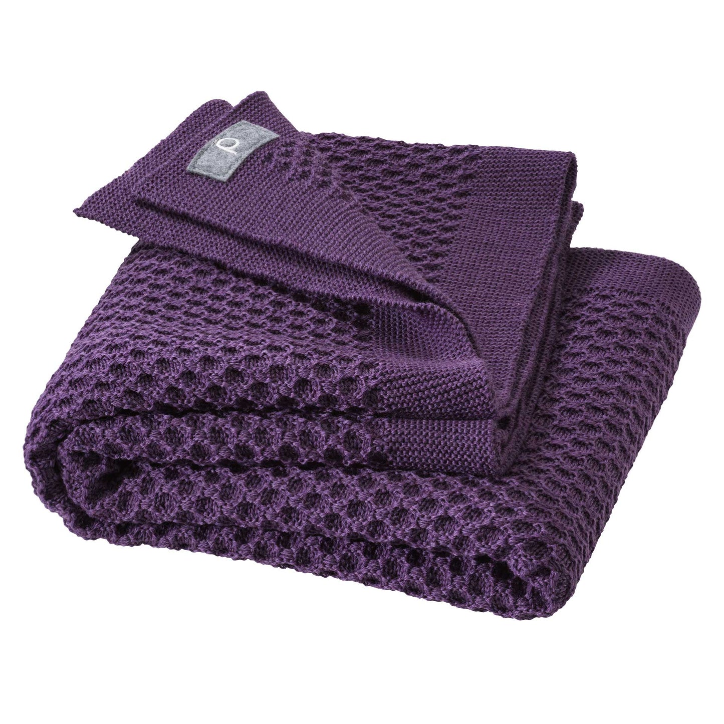 Waben-Strickdecke. Merinowolle. versch. Farben| disana