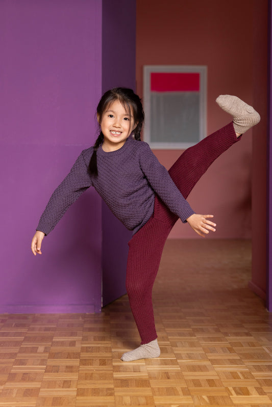 Strick-Leggings - Merinowolle - karamell | disana