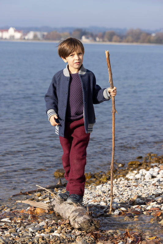 College-Jacke - Wollwalk - karamell | disana