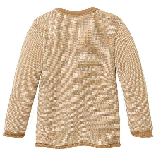 Wickel-Jacke - melange - karamell-natur | disana