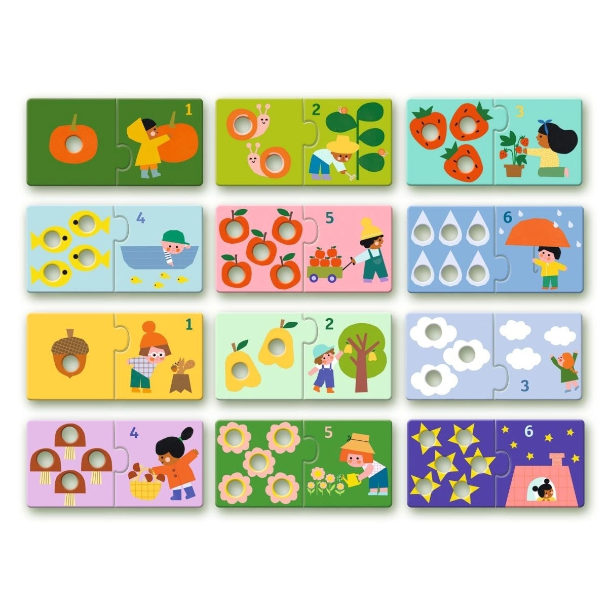 Puzzle. "Duo-erste Zahlen" | Djeco