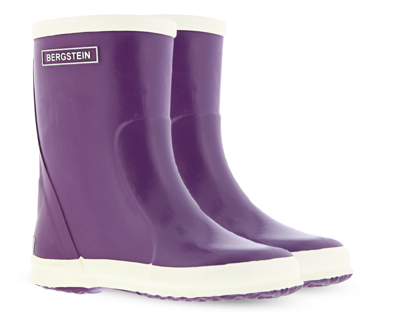Regenstiefel aus Naturkautschuk, Lila/Purple | Bergstein
