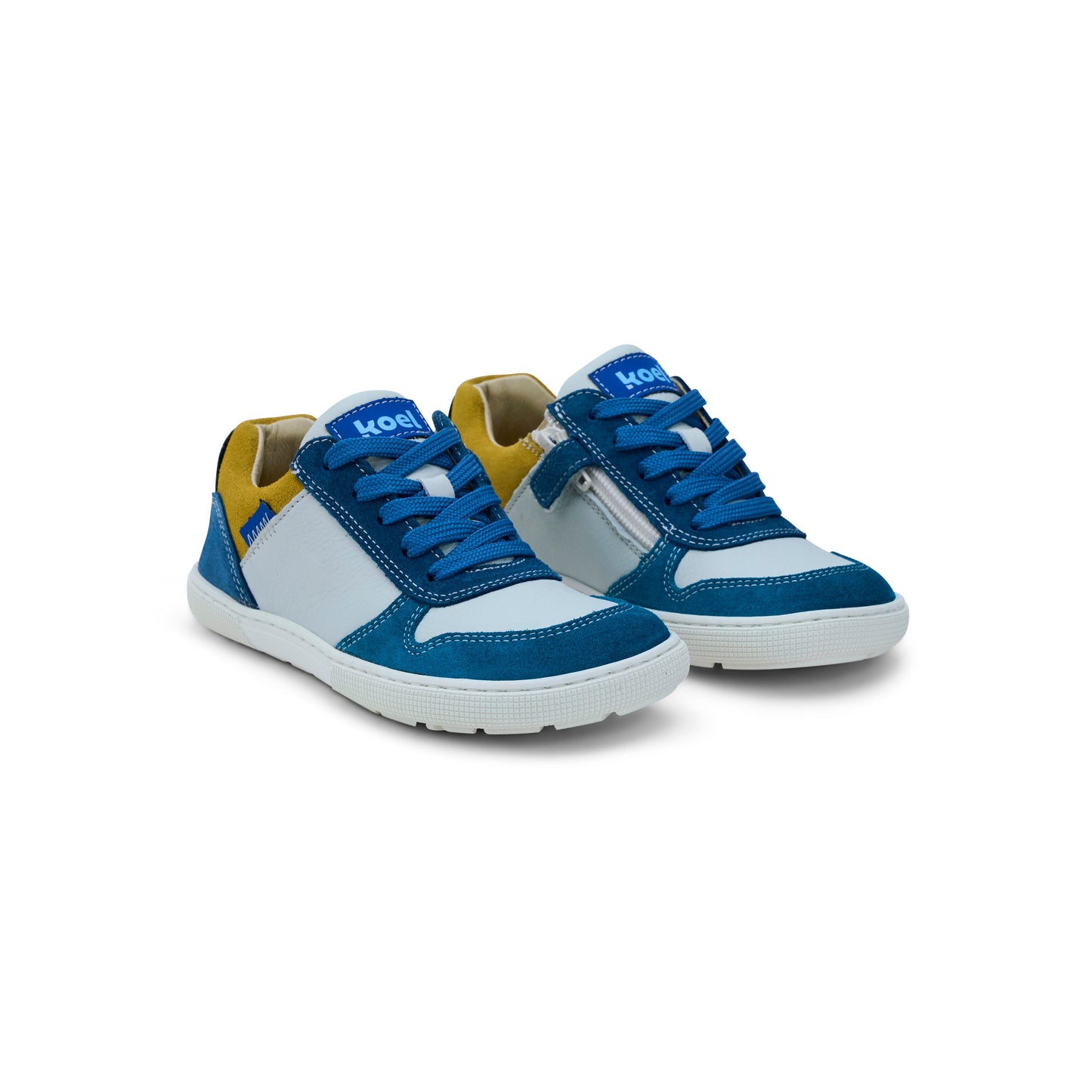 Barfußsneaker DATE SUEDE gelb/blau | Koel