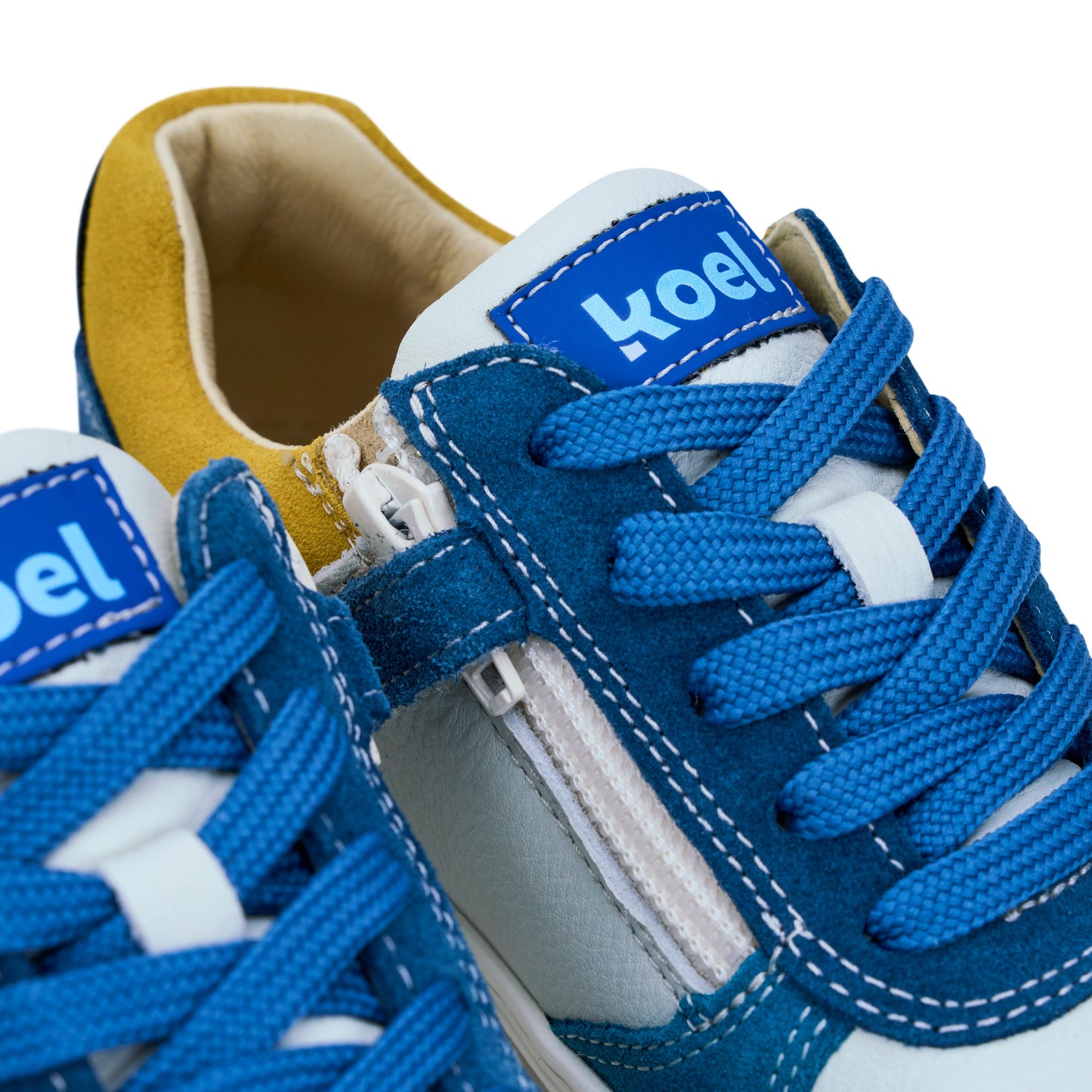 Barfußsneaker DATE SUEDE gelb/blau | Koel