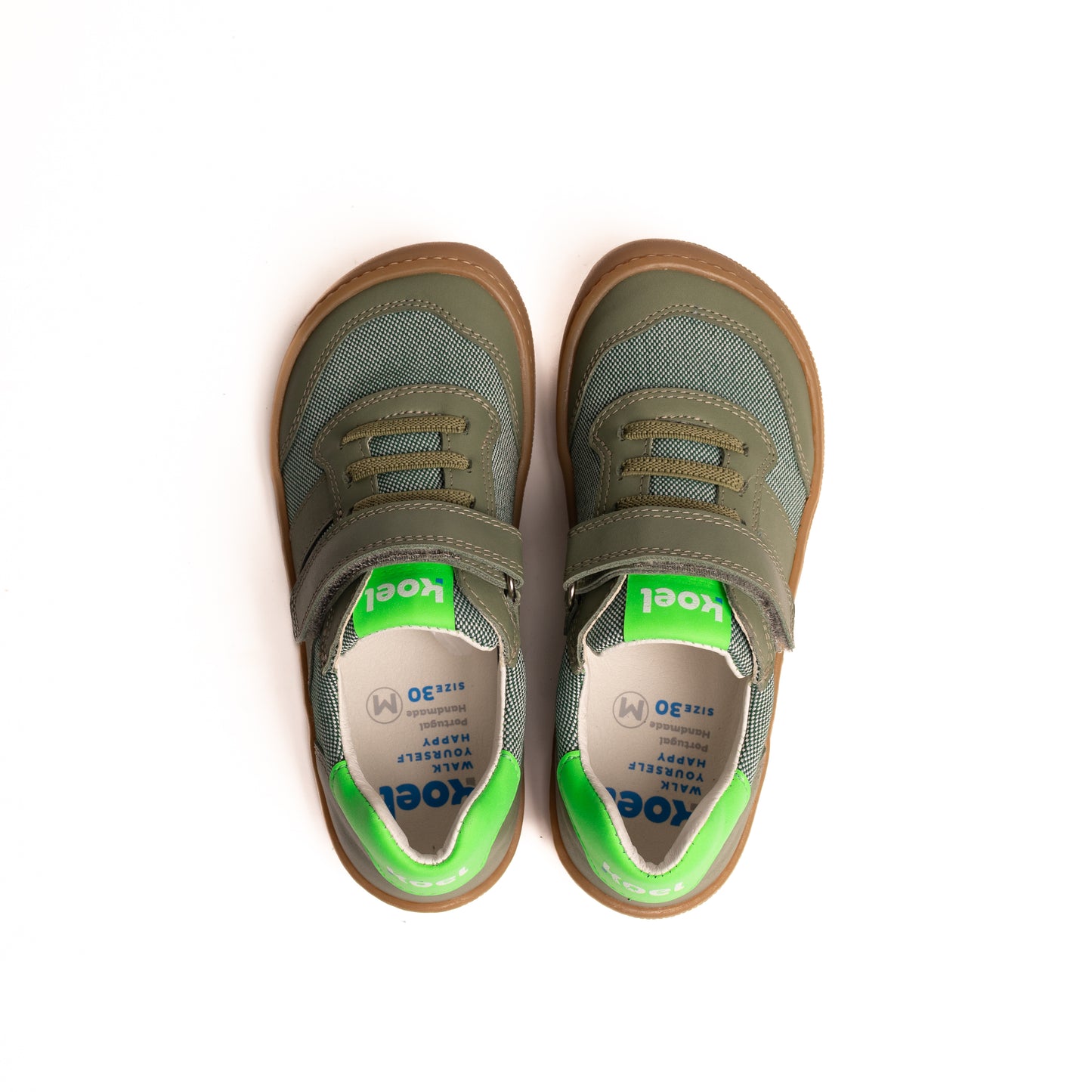 K4Kids Barfußschuhe Dylan II Textile | Olive | KOEL Shoes