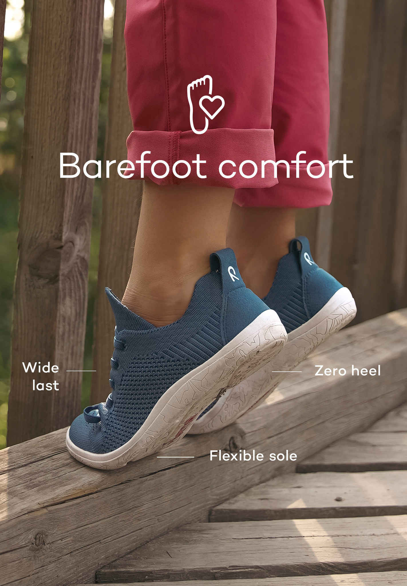 Kinder Barfußschuhe Astelu Blau | Reima