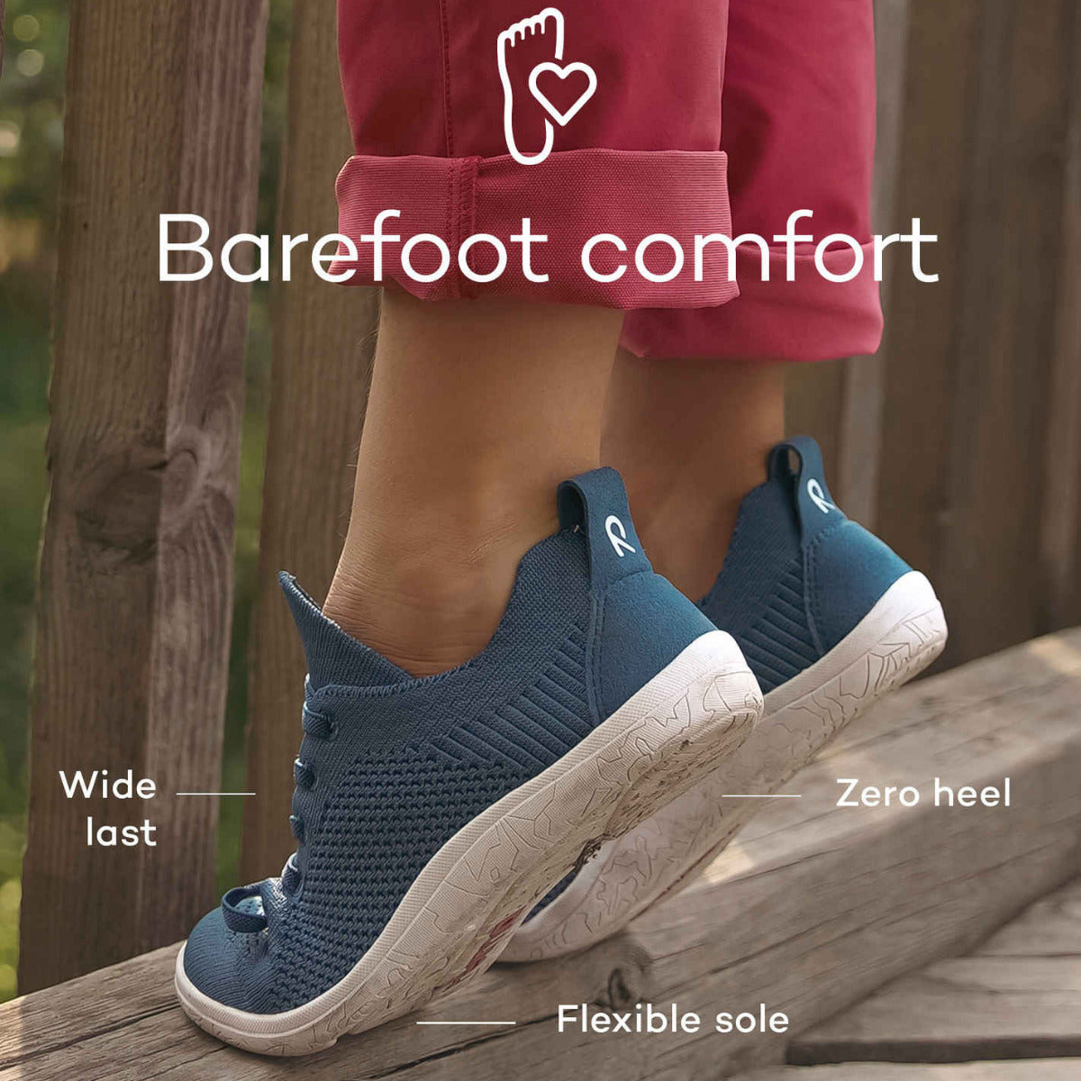 Reima Barfußschuhe Astelu in violett, Werbebanner