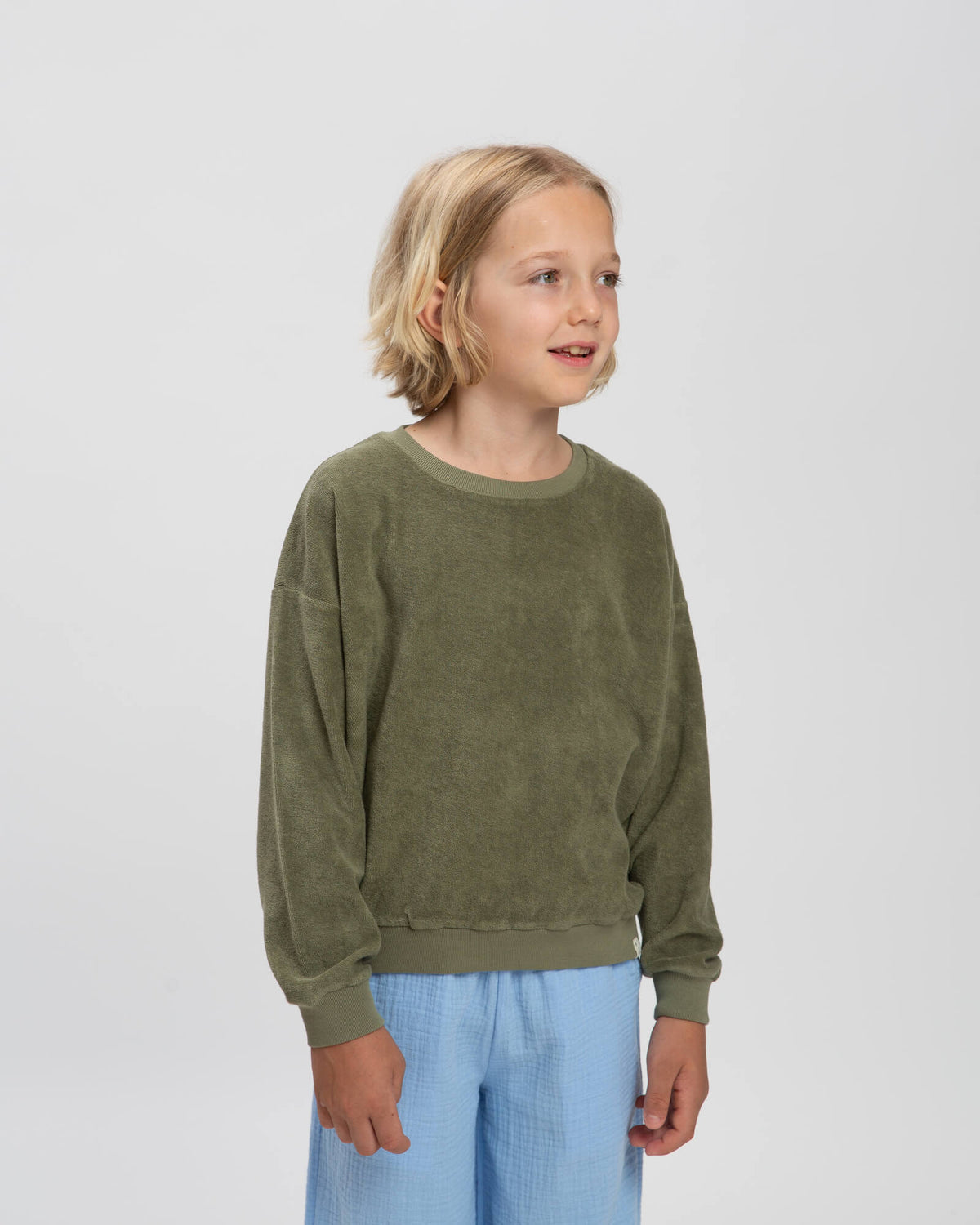 Crewneck Sweatshirt olive green | MATONA