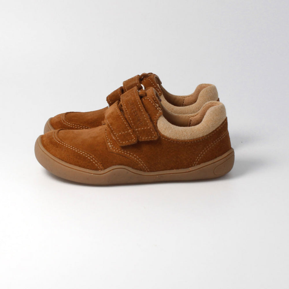 bLIFESTYLE SKINK Barfußschuhe aus Bio Veloursleder haselnuss
