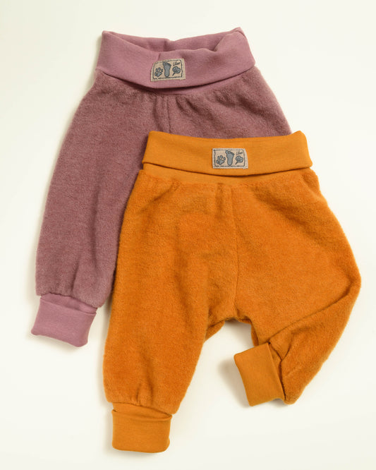 Warme Hose aus weicher Schurwolle, mauve | Lilano