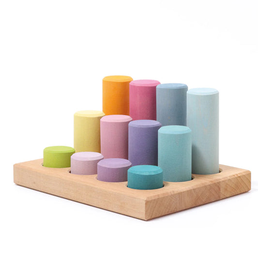 Steckspiel kleine Walze. pastell | Grimms